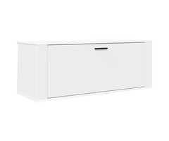 Vidaxl Moderner Wand-Schuhschrank, Weiß - Platzwunder mit bis zu 63% Rabatt