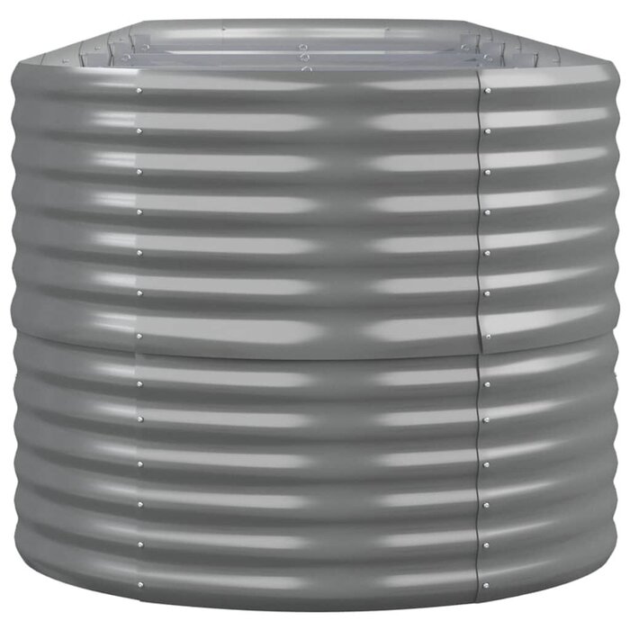 Vidaxl Großes Stahl-Hochbeet 368 cm - Grau - Bis zu 55,5% sparen