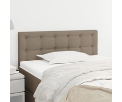 Vidaxl Stoff-Kopfteil für Bett 90 cm, Taupe - bis zu 61% Rabatt