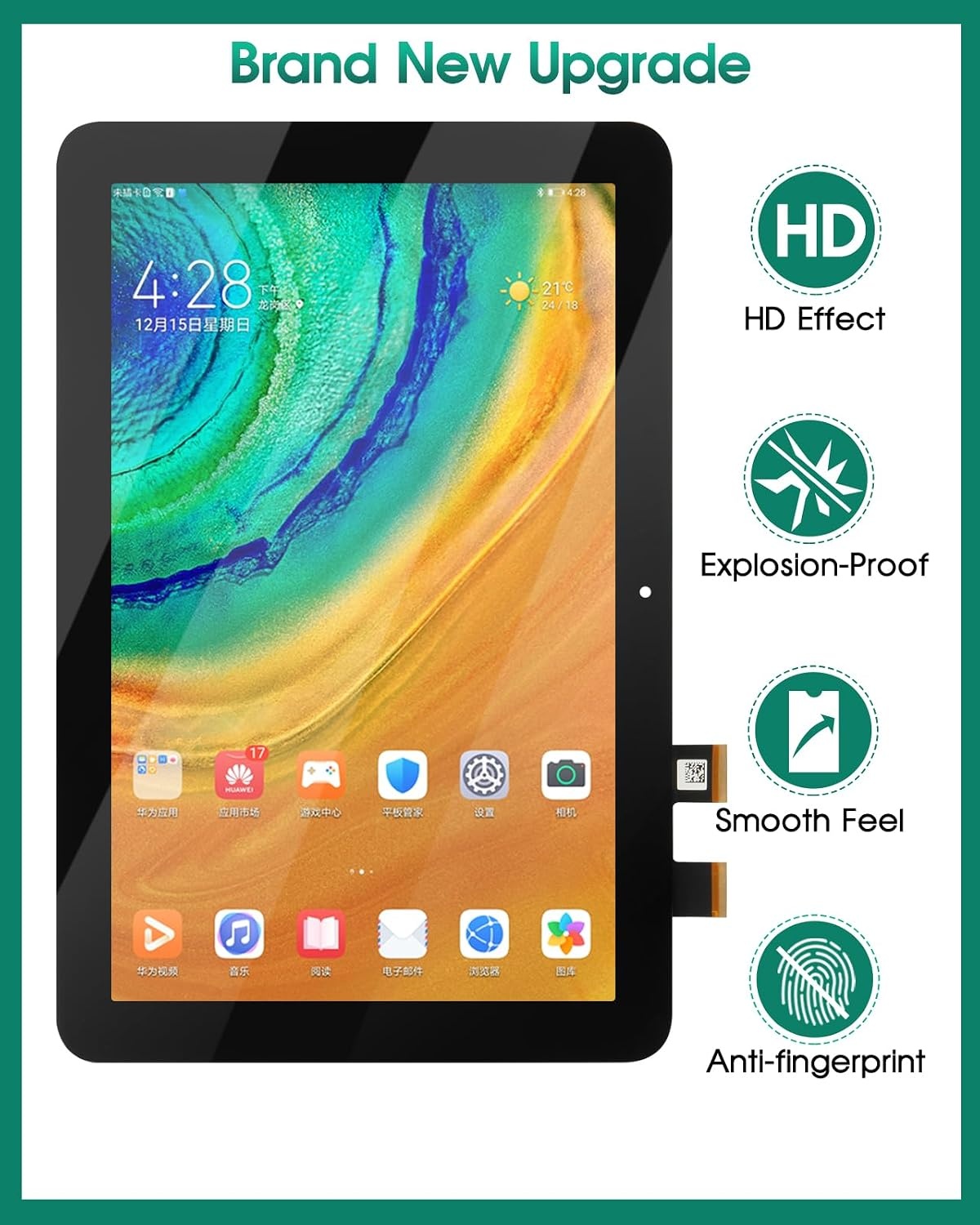 Ersatz-Display für Tablet - Schwarz - Jetzt bis zu 55,3 % Rabatt sichern