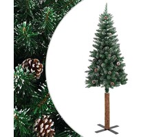 Vidaxl Schmaler künstlicher Weihnachtsbaum, 210 cm, verschneit - bis zu 57,9% Rabatt