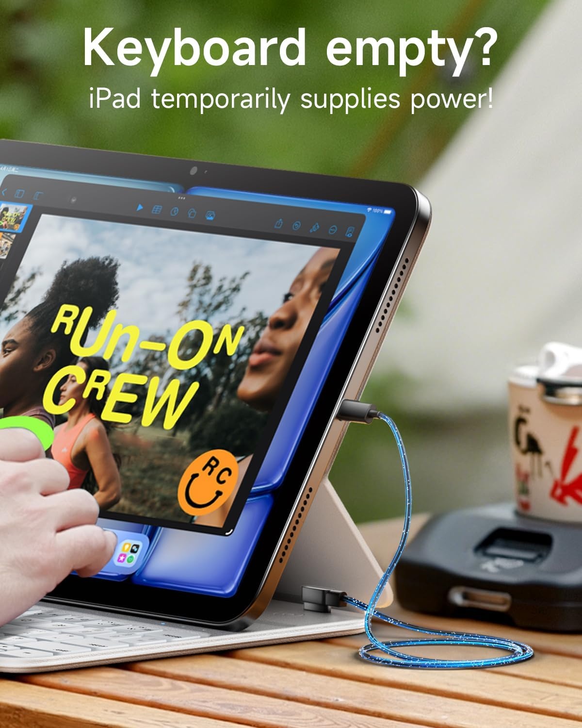 Hou Tastatur-Hülle für iPad 10. Gen - Italienisches Layout - Weiß - bis zu 73% sparen