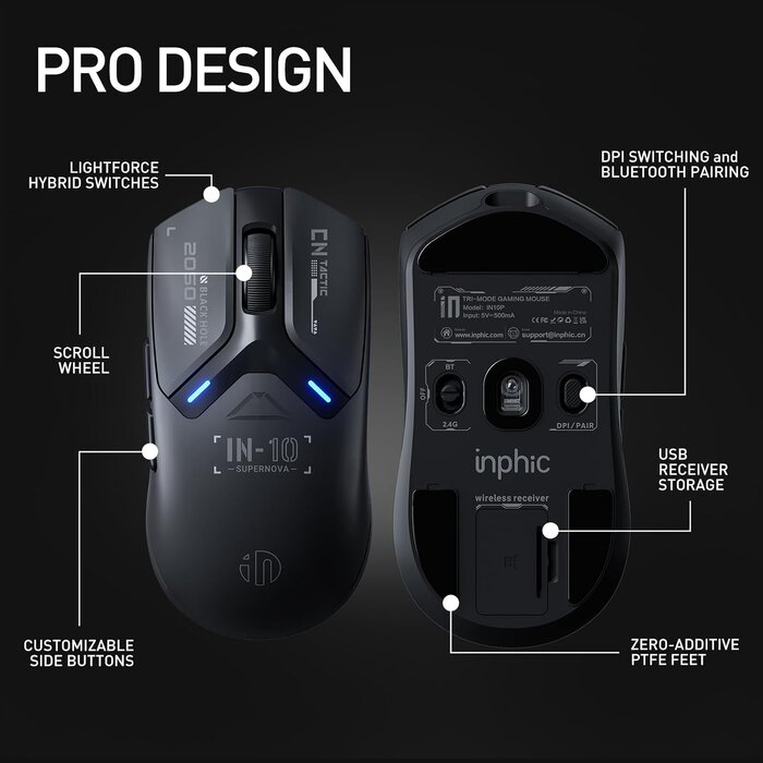 Ultraleichte Gaming-Maus (60g, 26k DPI) - jetzt bis zu 55,5% günstiger