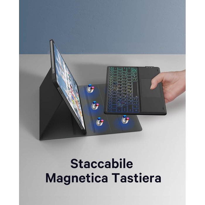 Earto Tastatur für Tablet mit Touchpad & RGB - Bis zu 72% sparen!