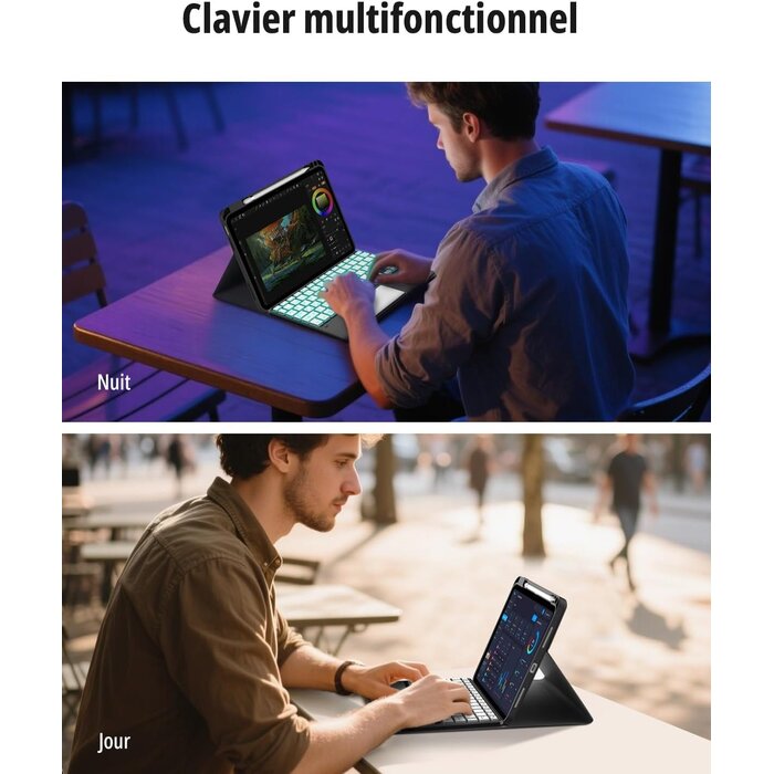 iPad 10.9 (10. Gen) Tastatur-Hülle mit Touchpad & RGB - jetzt bis zu 75% Rabatt