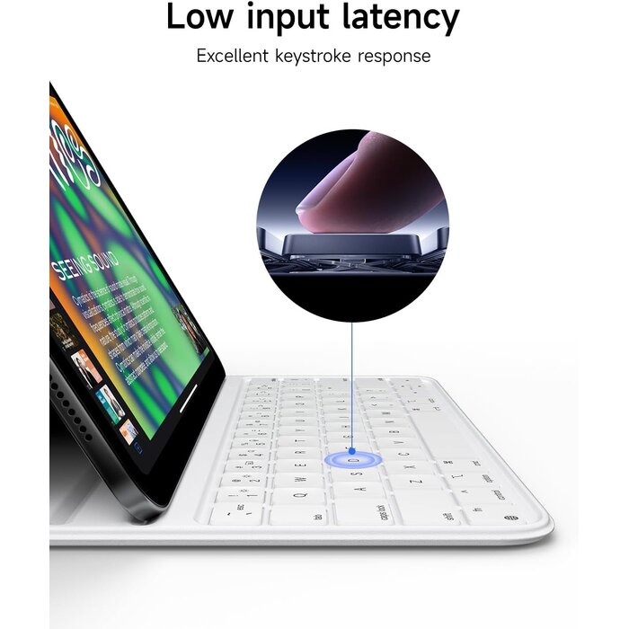 Hou iPad 10. Gen Tastaturhülle (10,9 Zoll) Italienisch Weiß - bis zu 75% Rabatt