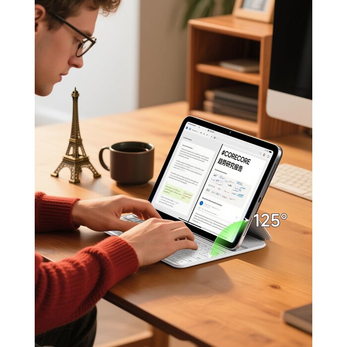Hou iPad 10. Gen Tastaturhülle (10,9 Zoll) Italienisch Weiß - bis zu 75% Rabatt