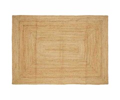 Vidaxl Jute Teppich Beige 240x340 cm - Natürlicher Webteppich - bis zu 46,6% Rabatt