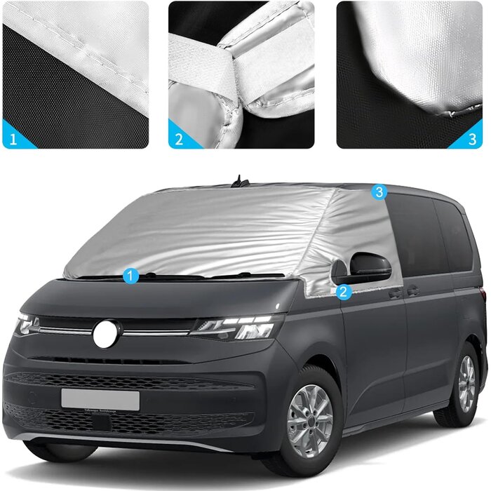 Windschutzscheibenabdeckung für VW T7 - Ganzjahresschutz bis zu 57,2% reduziert
