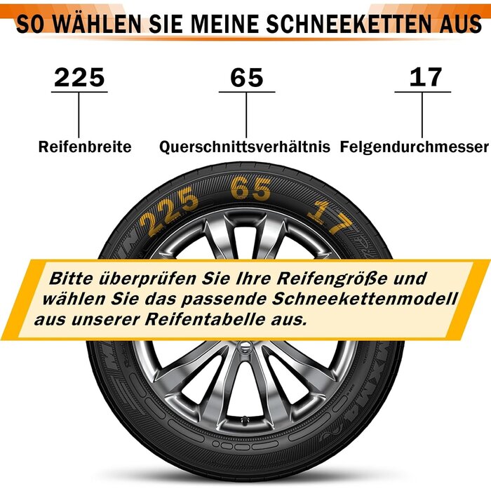 Universelle Schneeketten für PKW & SUV - Bis zu 75% Rabatt - 1 Paar