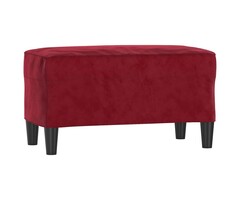 Vidaxl Samt Sitzbank Weinrot 70x35x41 cm - jetzt bis zu 57% günstiger
