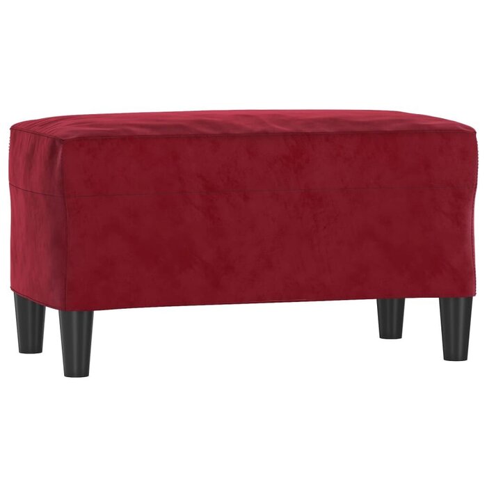 Vidaxl Samt Sitzbank Weinrot 70x35x41 cm - jetzt bis zu 57% günstiger