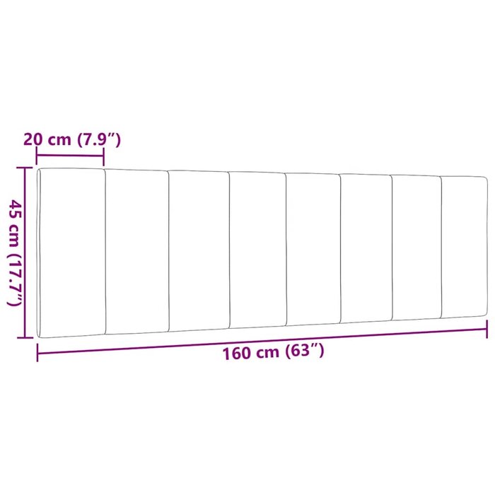 Vidaxl Hanko Kopfteilkissen 160 cm Dunkelbraun - jetzt bis zu 50,6% Rabatt