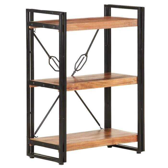 Vidaxl Industrie-Bücherregal Akazie massiv, 60x80cm - jetzt bis zu 55,6% günstiger