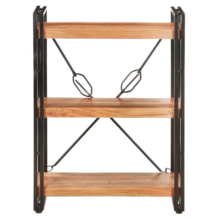 Vidaxl Industrie-Bücherregal Akazie massiv, 60x80cm - jetzt bis zu 55,6% günstiger