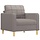 Moderner Sessel 60 cm in Taupe - Jetzt bis zu 55,9 % Rabatt sichern