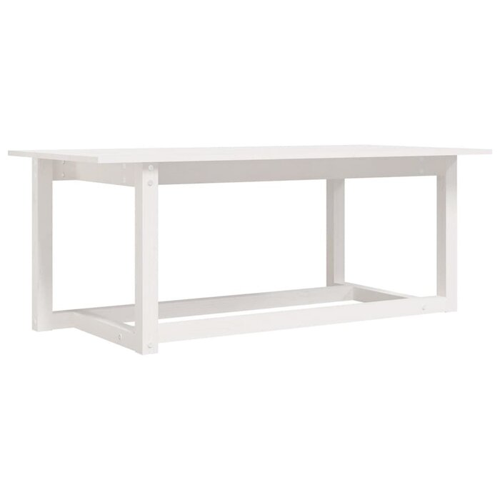 Vidaxl Couchtisch aus Kiefernholz 110x55cm Weiß - jetzt bis zu 68% reduziert