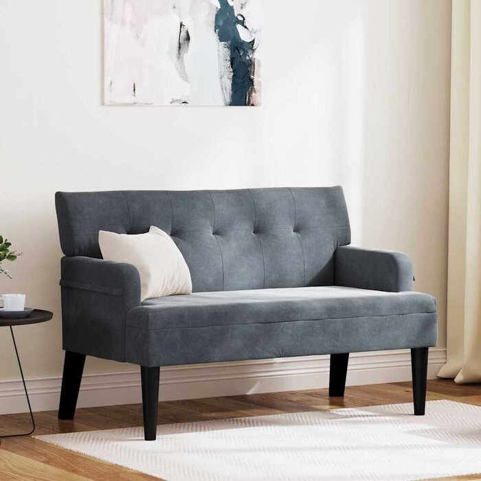 Vidaxl Chesterfield Sofa Dunkelgrau Samt - Kompakt & Elegant - bis zu 56,2% Rabatt