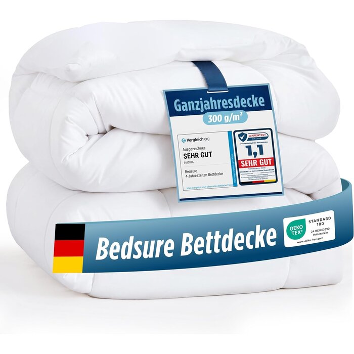 4-Jahreszeiten-Steppbett 135x200 cm - jetzt bis zu 48,9% günstiger