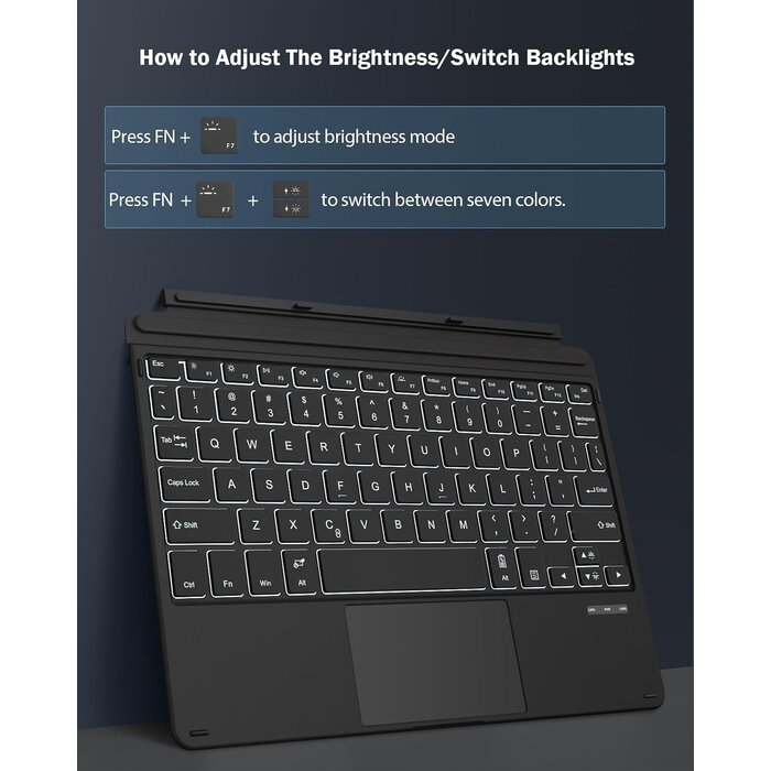 Bluetooth Tastatur für Surface Go mit Trackpad - bis zu 74% Rabatt