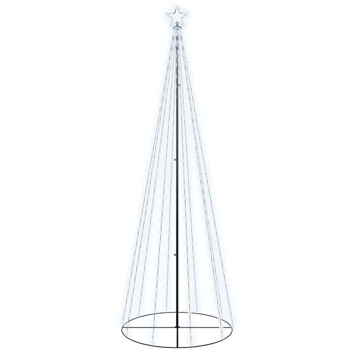 Vidaxl LED-Kegel-Weihnachtsbaum 300cm, 310 LEDs, Kaltweiß - Jetzt bis zu 64% sparen