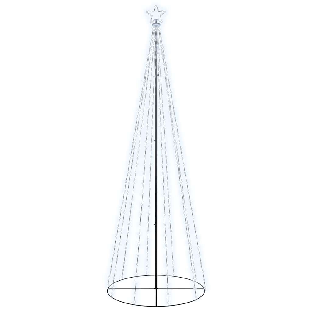 Vidaxl LED-Kegel-Weihnachtsbaum 300cm, 310 LEDs, Kaltweiß - Jetzt bis zu 64% sparen
