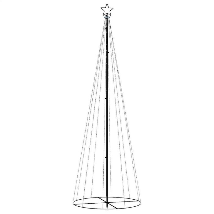 Vidaxl LED-Kegel-Weihnachtsbaum 300cm, 310 LEDs, Kaltweiß - Jetzt bis zu 64% sparen