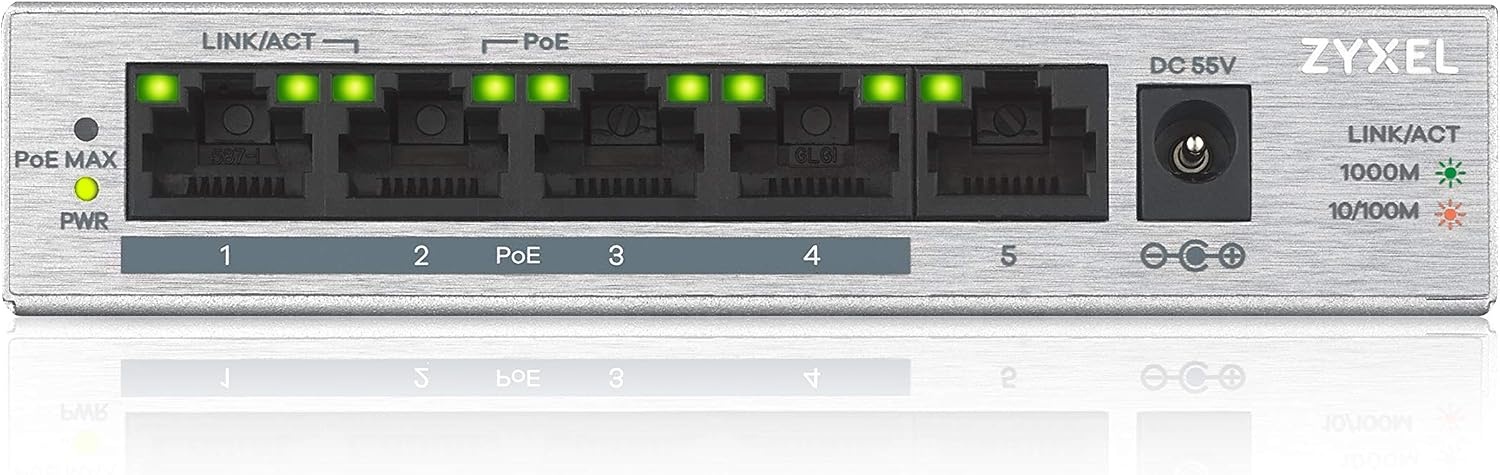 5-Port Gigabit-Switch mit 4x PoE+ - 60W Budget - Outlet bis zu 50,4% Rabatt