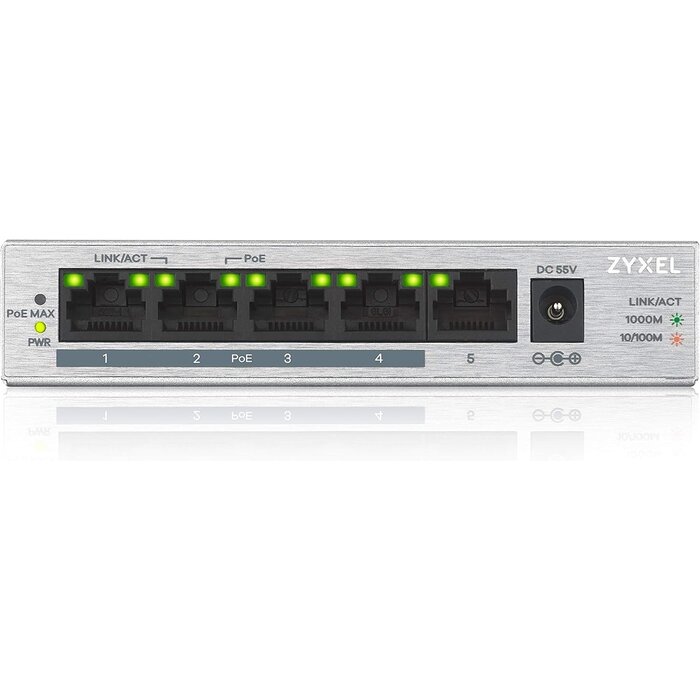 5-Port Gigabit-Switch mit 4x PoE+ - 60W Budget - Outlet bis zu 50,4% Rabatt