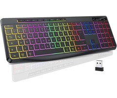 Kabellose Gaming-Tastatur, QWERTZ, beleuchtet - Jetzt bis zu 52,4% sparen