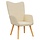 Relaxsessel Creme, 61,5x69x95,5 cm - Outlet-Deal: bis zu 59,4% Rabatt