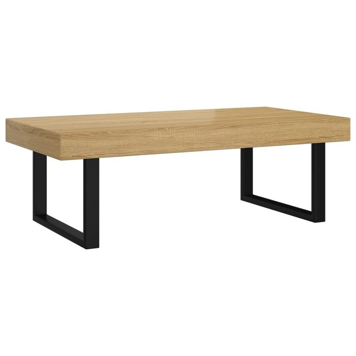 Vidaxl Moderner Couchtisch 120x60 cm - Hellbraun/Schwarz - Sparen Sie bis zu 55,9%