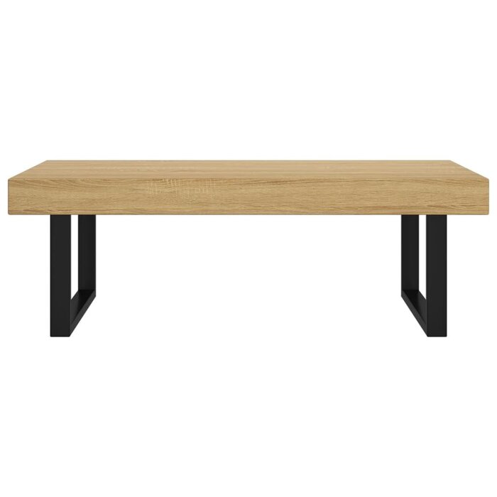 Vidaxl Moderner Couchtisch 120x60 cm - Hellbraun/Schwarz - Sparen Sie bis zu 55,9%