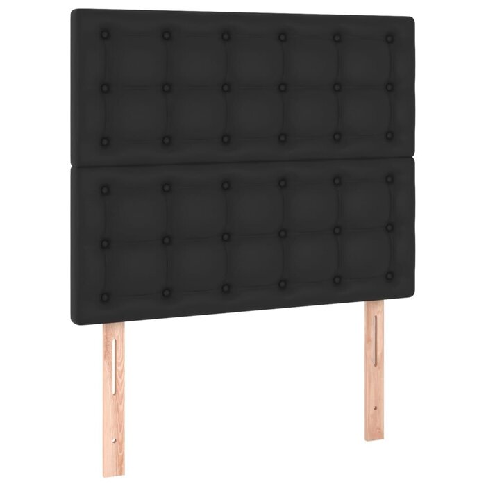 Vidaxl 2er Set Bettkopfteile 90x78/88 cm Schwarz - Jetzt bis zu 77% günstiger!
