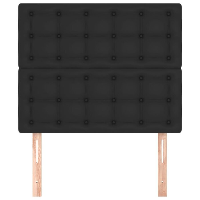 Vidaxl 2er Set Bettkopfteile 90x78/88 cm Schwarz - Jetzt bis zu 77% günstiger!