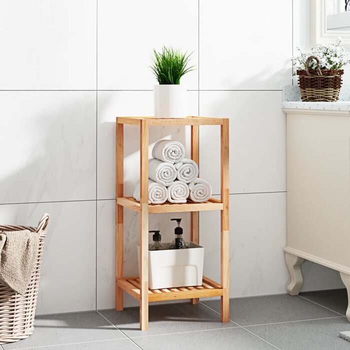 Vidaxl Badezimmerregal aus Walnussholz 36x36x79 cm - Jetzt bis zu 50,7% Rabatt