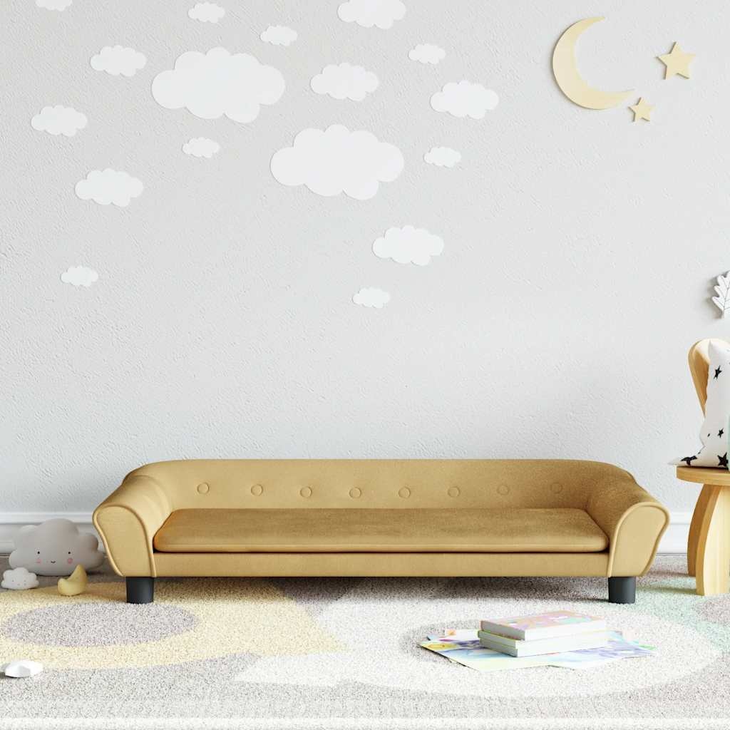 Vidaxl Kindersofa aus Samt in Braun - bis zu 73% Rabatt