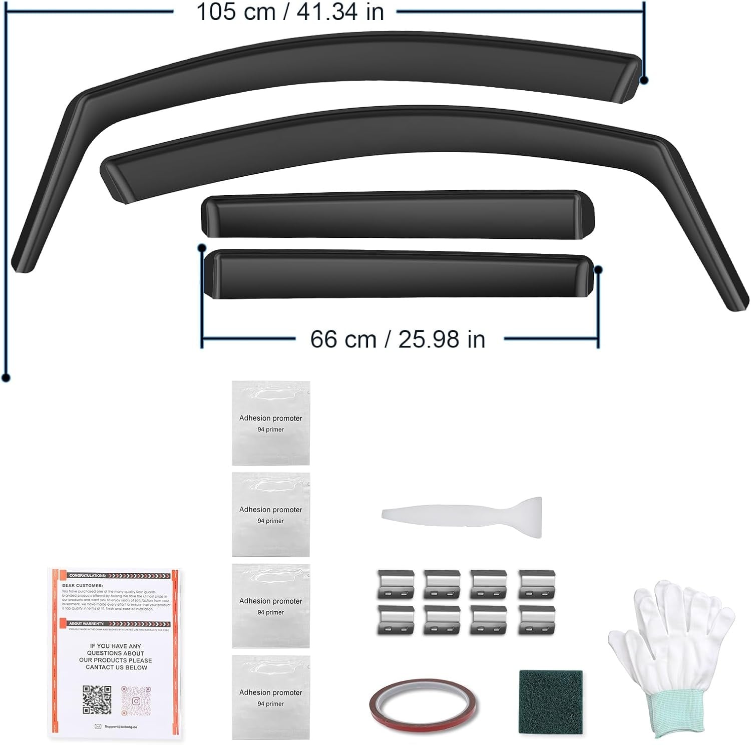 Windabweiser Set für VW Touran (2004-2015) - 4-tlg. Schwarz - bis zu 59% Rabatt