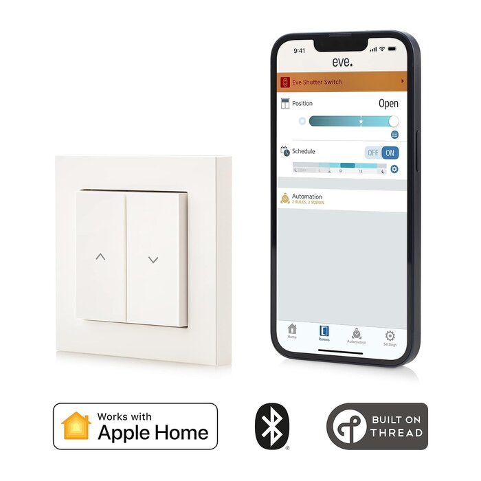 Smarter Rollladenschalter für HomeKit & Thread - jetzt bis zu 55,4% günstiger