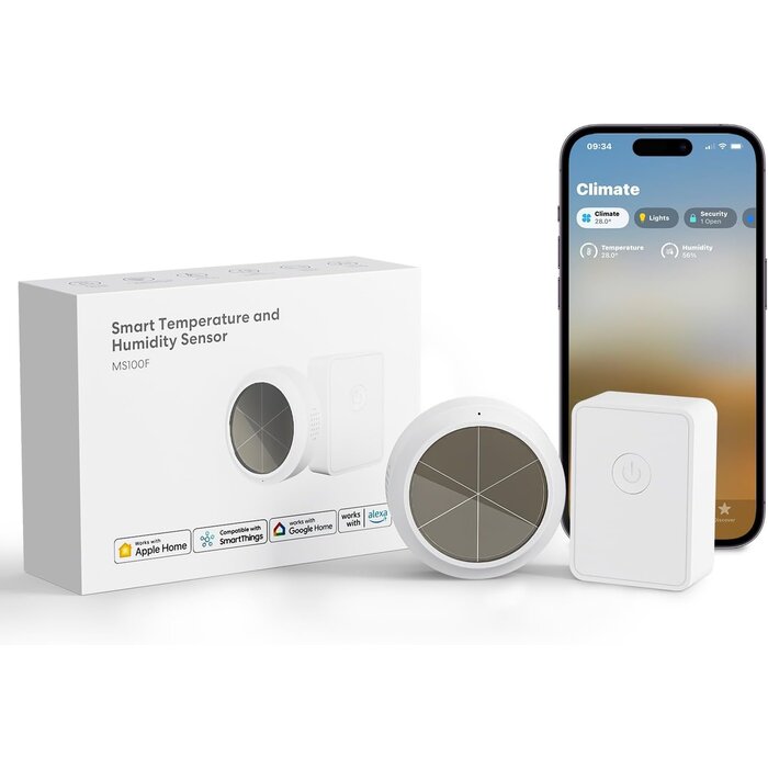 Smartes WLAN-Hygrometer & Thermometer inkl. Hub - jetzt bis zu 52,1% sparen
