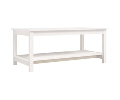 Vidaxl Couchtisch aus Kiefernholz 110x55cm Weiß - bis zu 55,7% Rabatt