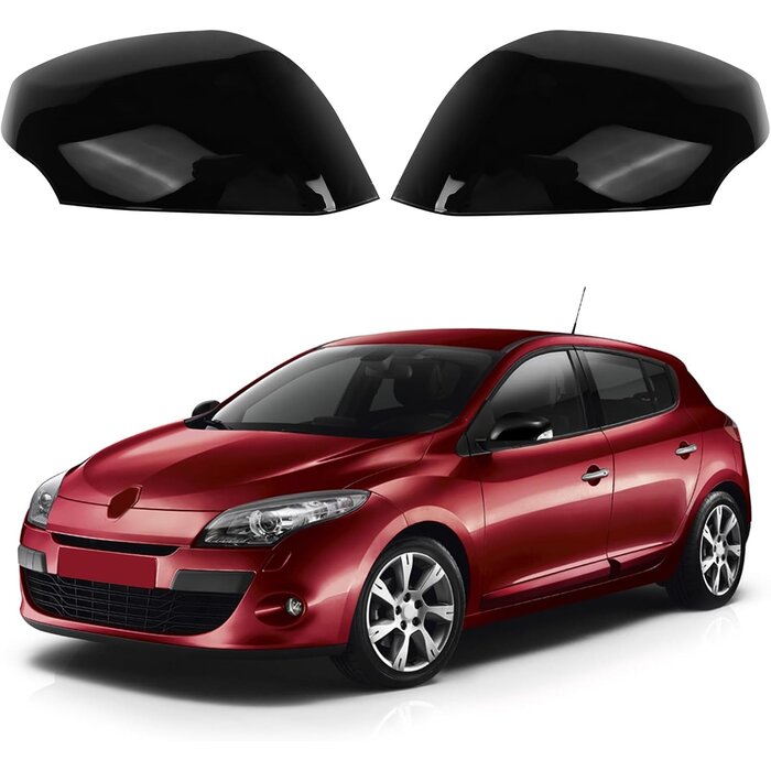 Spiegelkappen für Renault Megane MK3 - Schwarz - Outlet bis zu 70% Rabatt