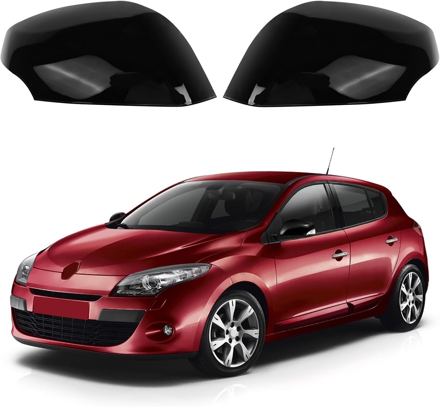 Spiegelkappen für Renault Megane MK3 - Schwarz - Outlet bis zu 70% Rabatt