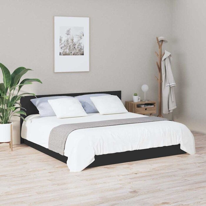 Vidaxl Modernes Bett-Kopfteil 200x80 cm, Schwarz - bis zu 80% Rabatt