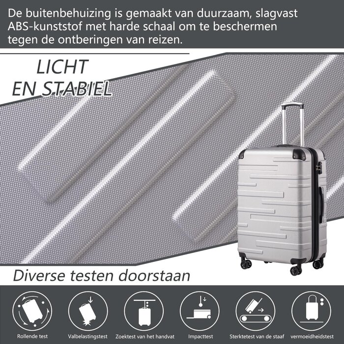 Handgepäck Trolley 38L Hartschale TSA-Schloss Dunkelgrau - bis zu 51,3% Rabatt