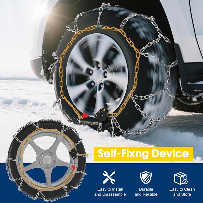 Schneeketten Größe 130 - 12 mm Automatischer Spanner - Outlet bis zu 75% Rabatt