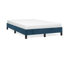 Vidaxl Samt Bettrahmen 120x190 cm Dunkelblau - Jetzt bis zu 60% Rabatt sichern