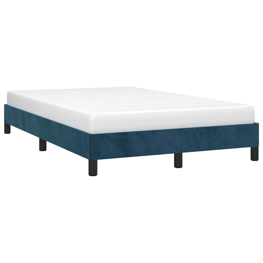 Vidaxl Samt-Bettrahmen 120x190 cm Dunkelblau - jetzt bis zu 55,4% günstiger
