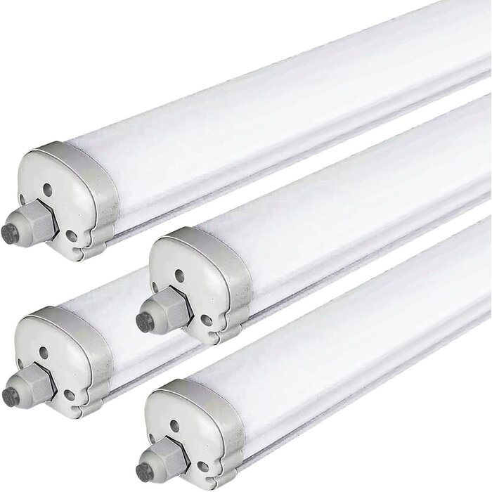 4er-Set LED-Feuchtraumleuchten 150cm, 48W, IP65 - bis zu 55,8% Rabatt