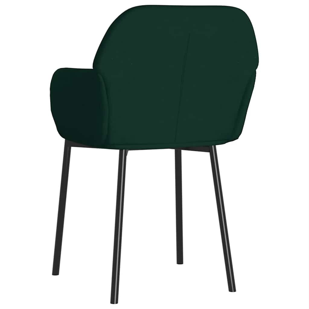 Vidaxl 2er Set Samt Esszimmerstühle Dunkelgrün - Ergonomisch & Elegant - bis zu 51,1%